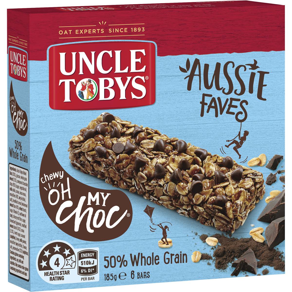 Uncle Tobys Chewy Oh My Choc Muesli Bars Limited Edition Aussie Faves