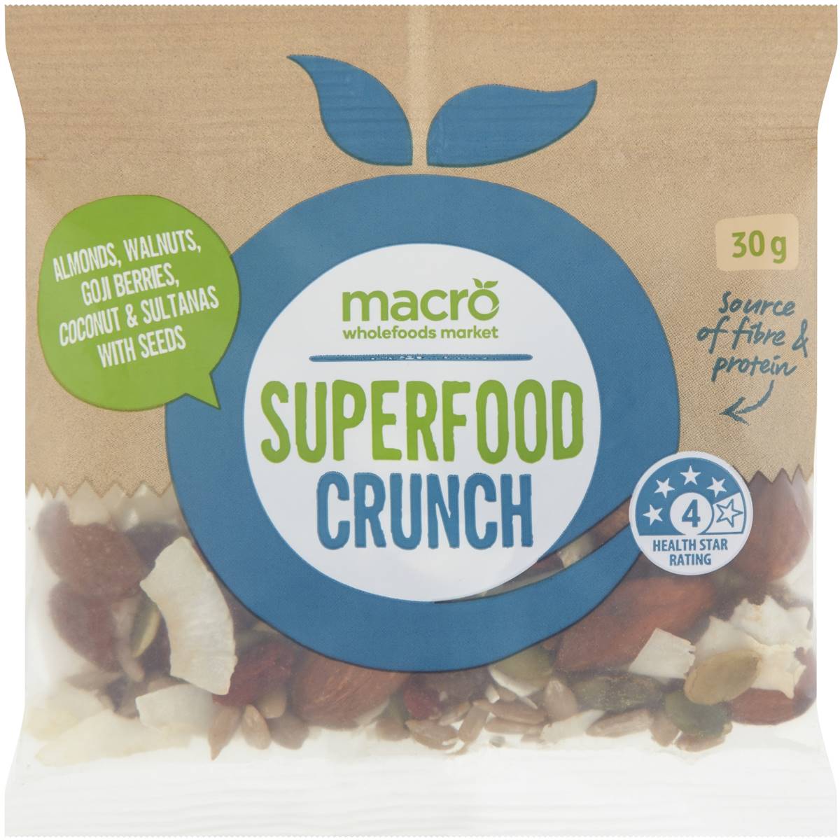 Macro Superfood Crunch Mix 30g 