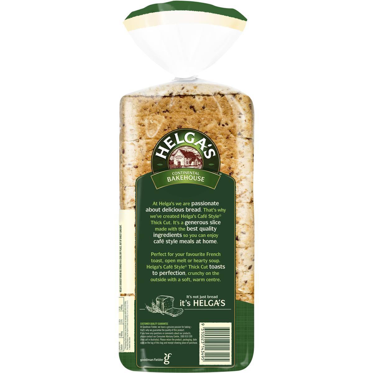 Helga's Cafe Thick Cut Mix Grain Bread 850g Woolworths