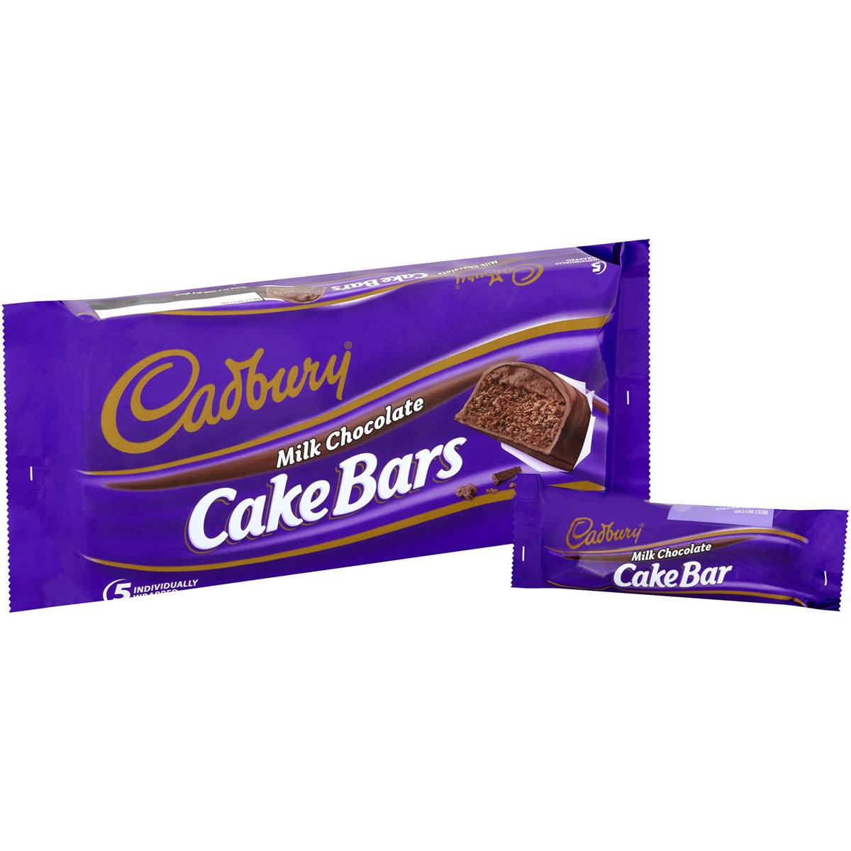 Cadbury Chocolate Cake Bars 5 Pack | Woolworths