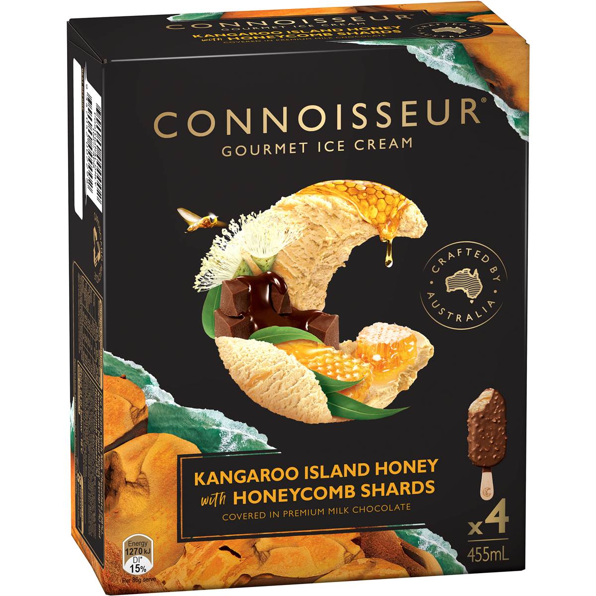 Connoisseur Kangaroo Island Honey With Shards Ice Cream 4