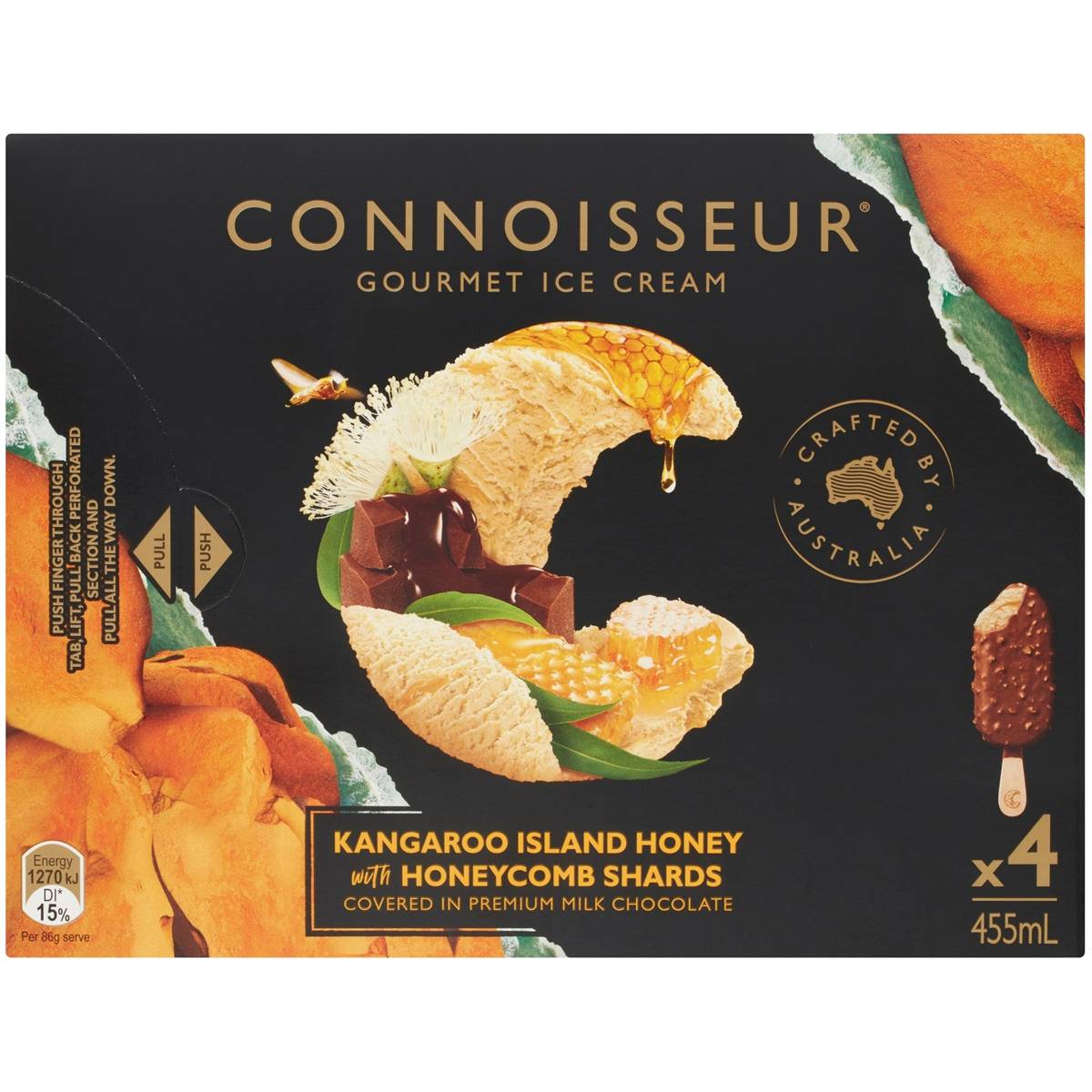Connoisseur Kangaroo Island Honey With Shards Ice Cream 4