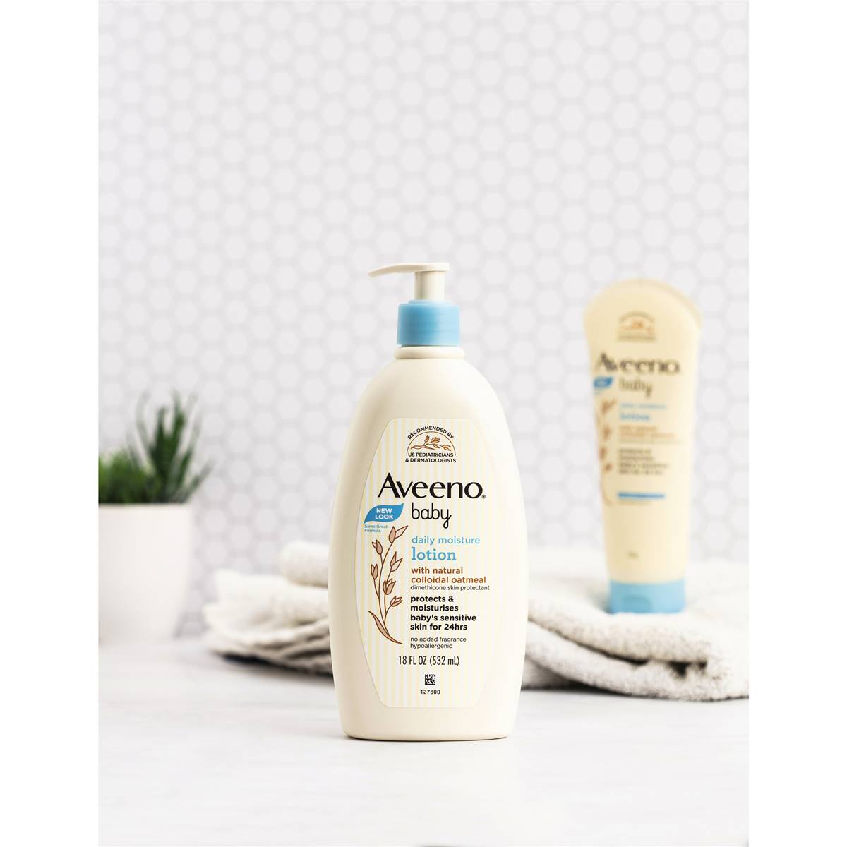 Aveeno Baby Daily Moisture Fragrance Free Sensitive Baby Lotion 532ml