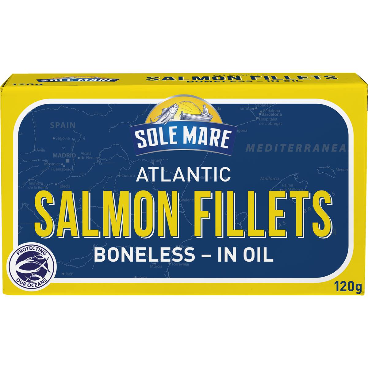 Sole Mare Atlantic Boneless Salmon Fillets In Oil 120g