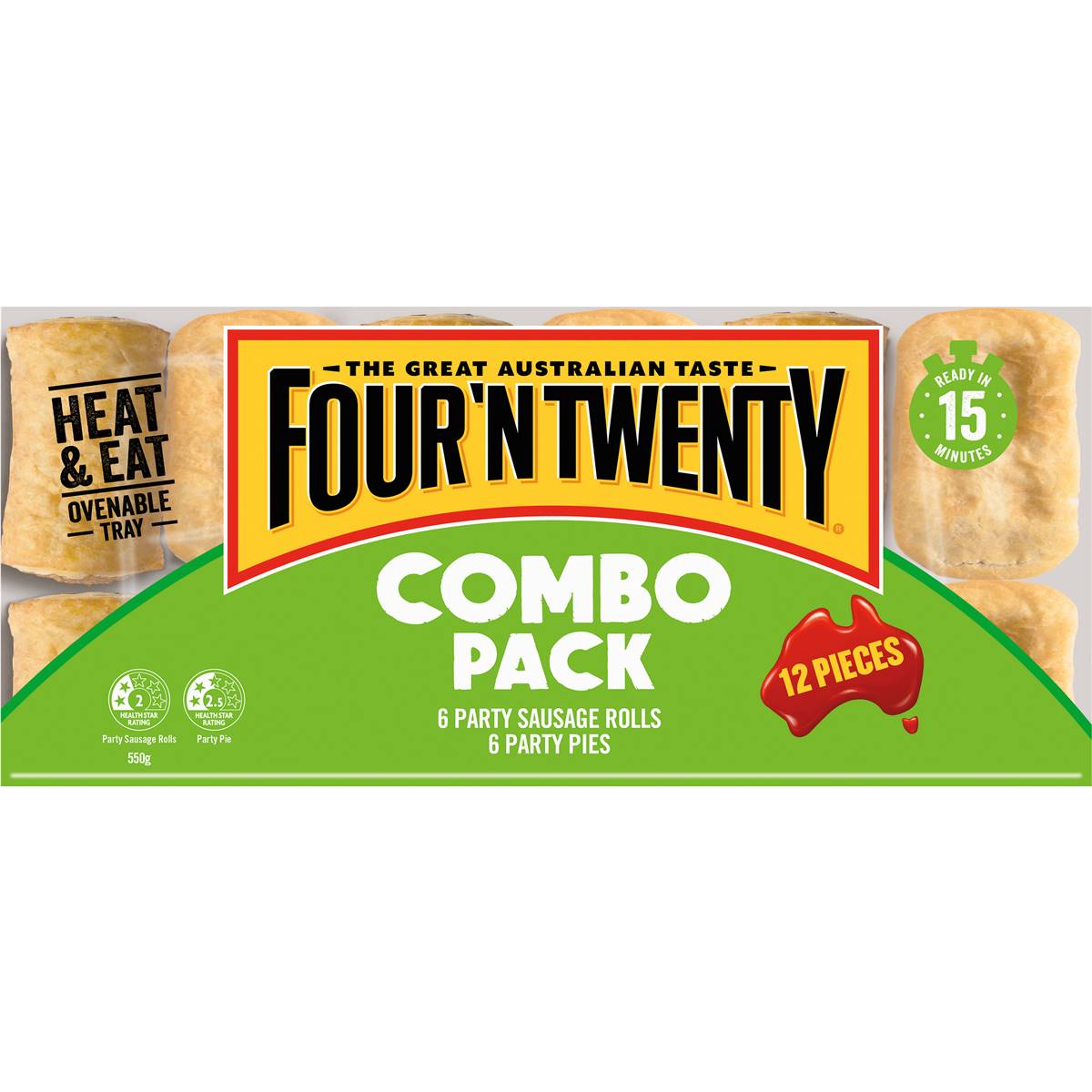 Four'n Twenty Party Pie & Sausage Roll Tray