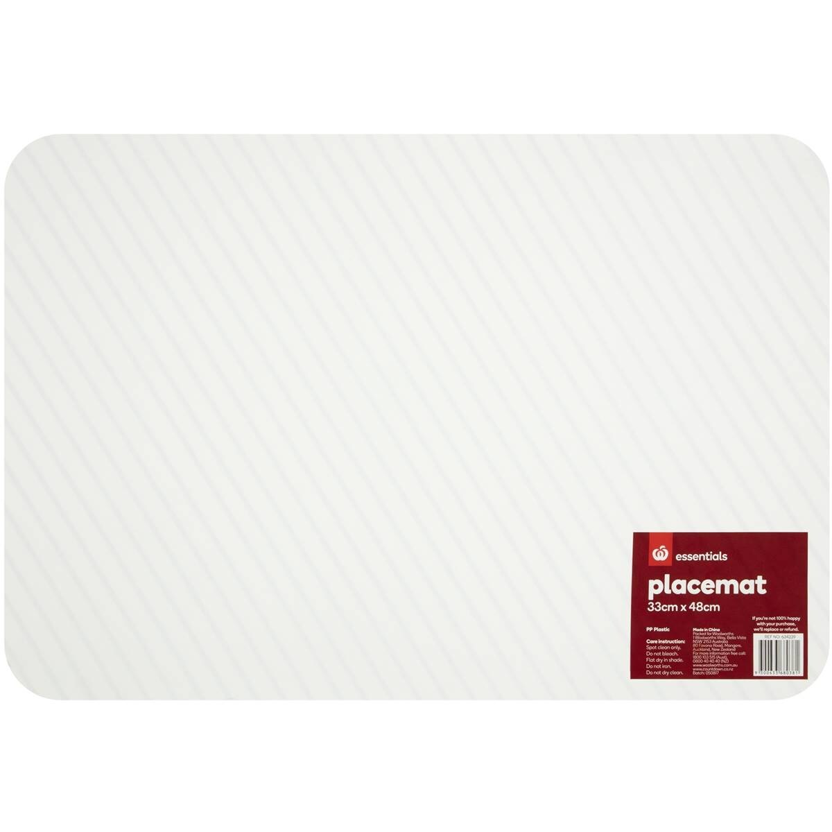 Essentials Placemat 33x48cm Each Woolworths