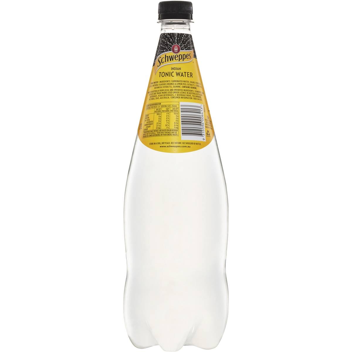 Schweppes Indian Tonic Water Classic Mixers Bottle 1.1l Woolworths