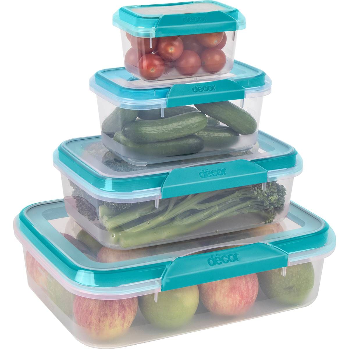 Decor Fresh Seal Clips Oblong Container 4l Each Woolworths