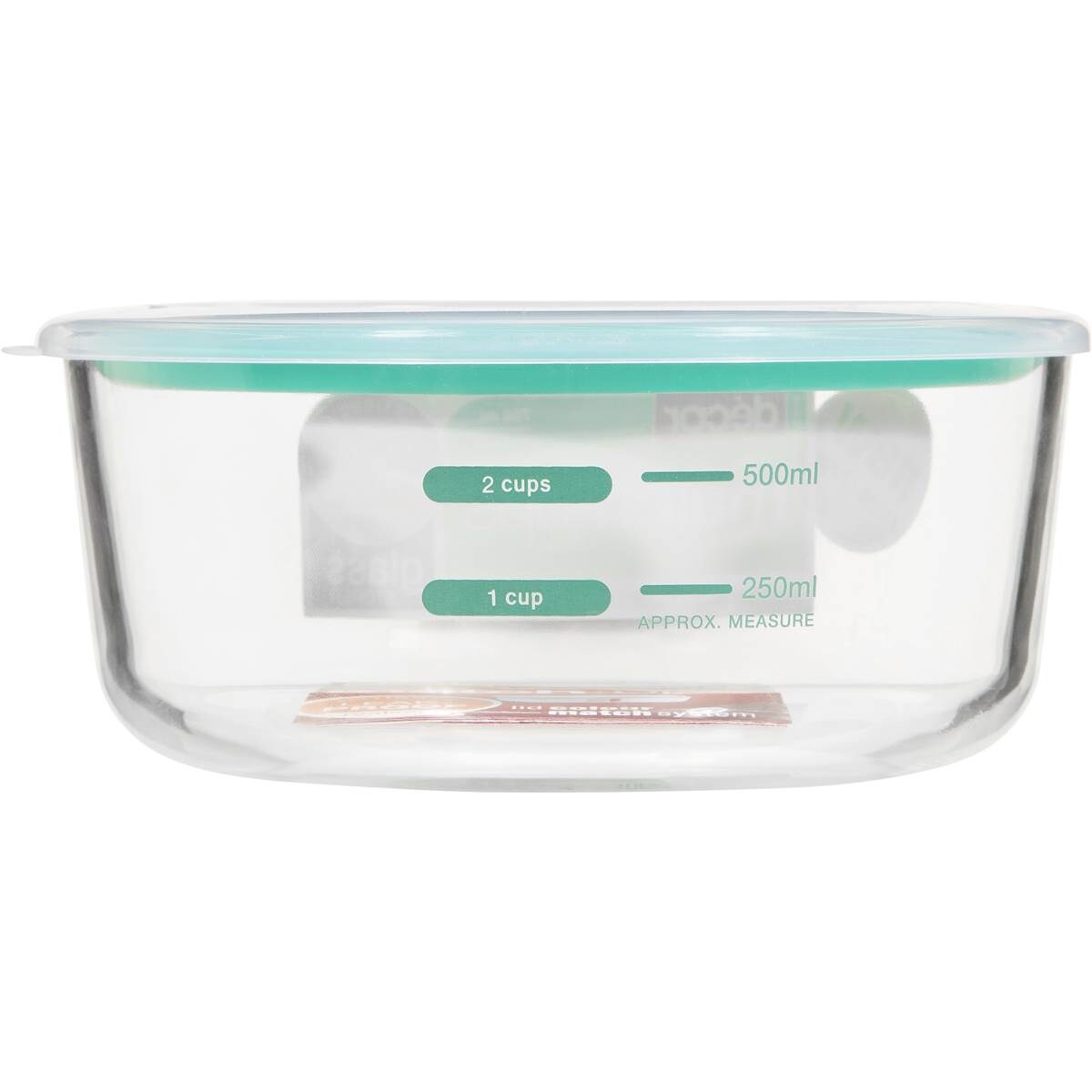 Decor Matchups Glass Round 750ml Woolworths