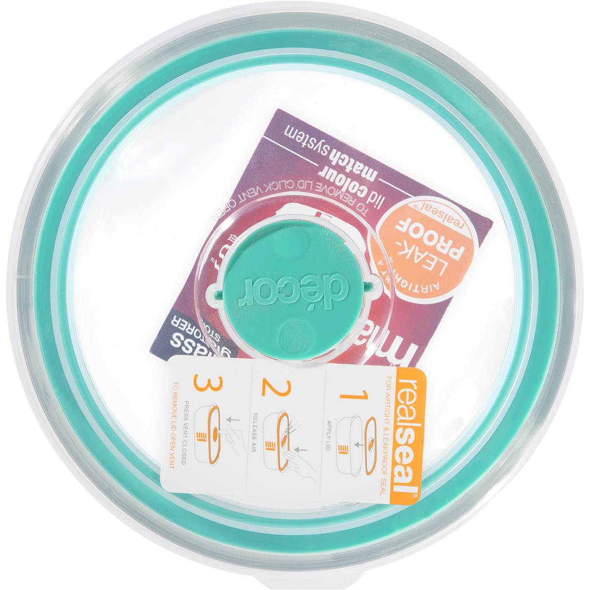 Decor Matchups Glass Round 750ml Woolworths