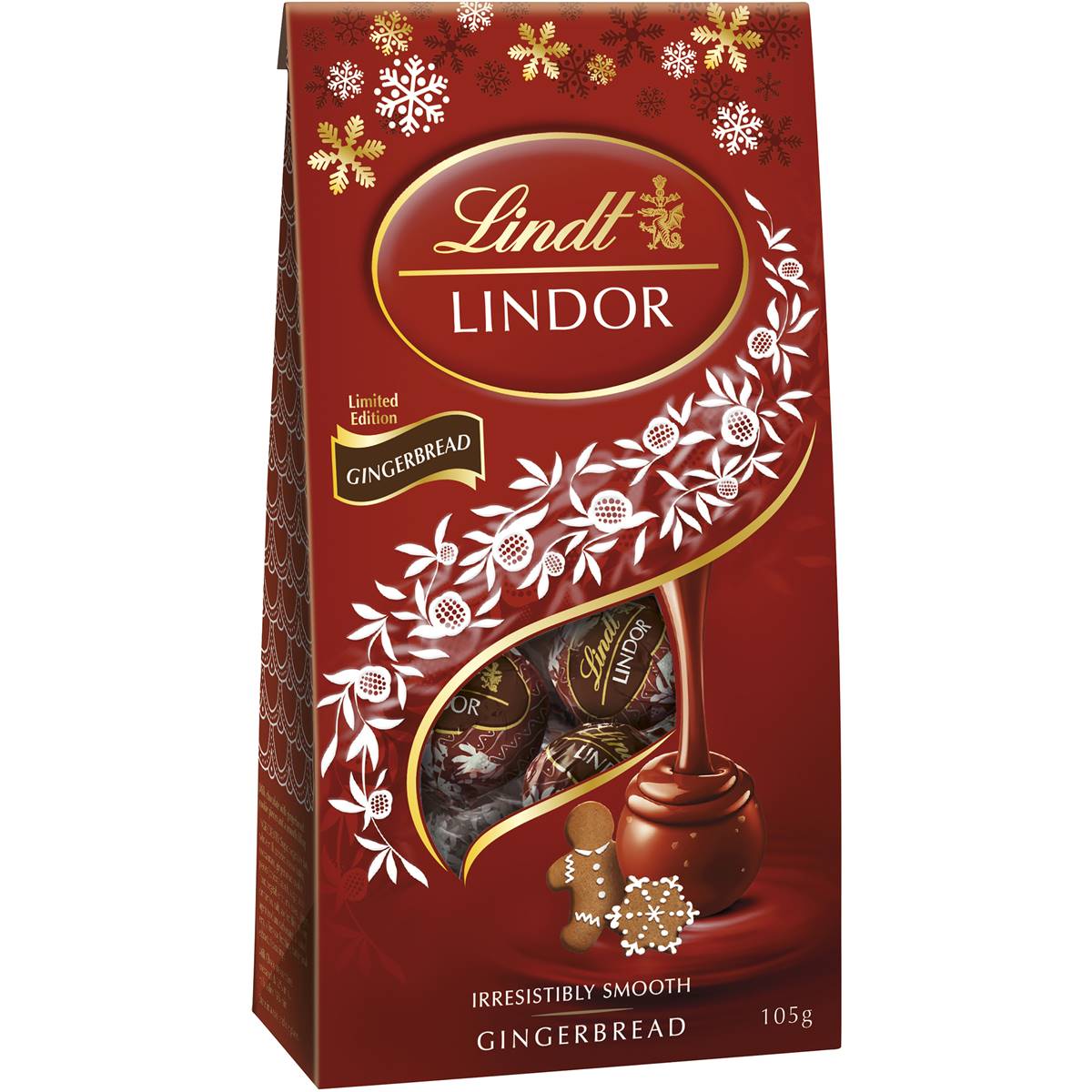 Lindt Lindor Ginger Bread Pouch Bag Pouch Bag Limited Edition 105g ...