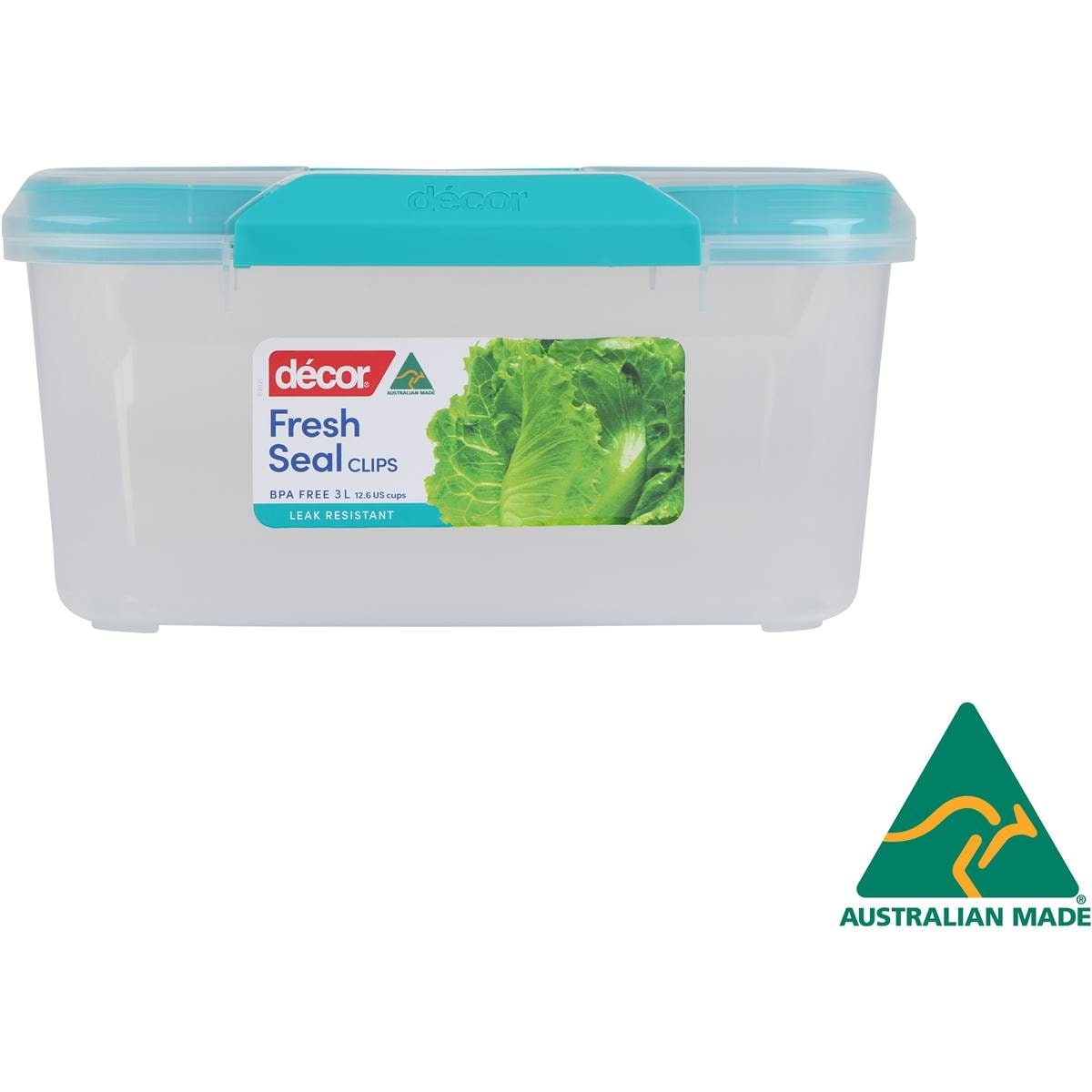Decor Fresh Seal Clips Container, Oblong 3l Woolworths