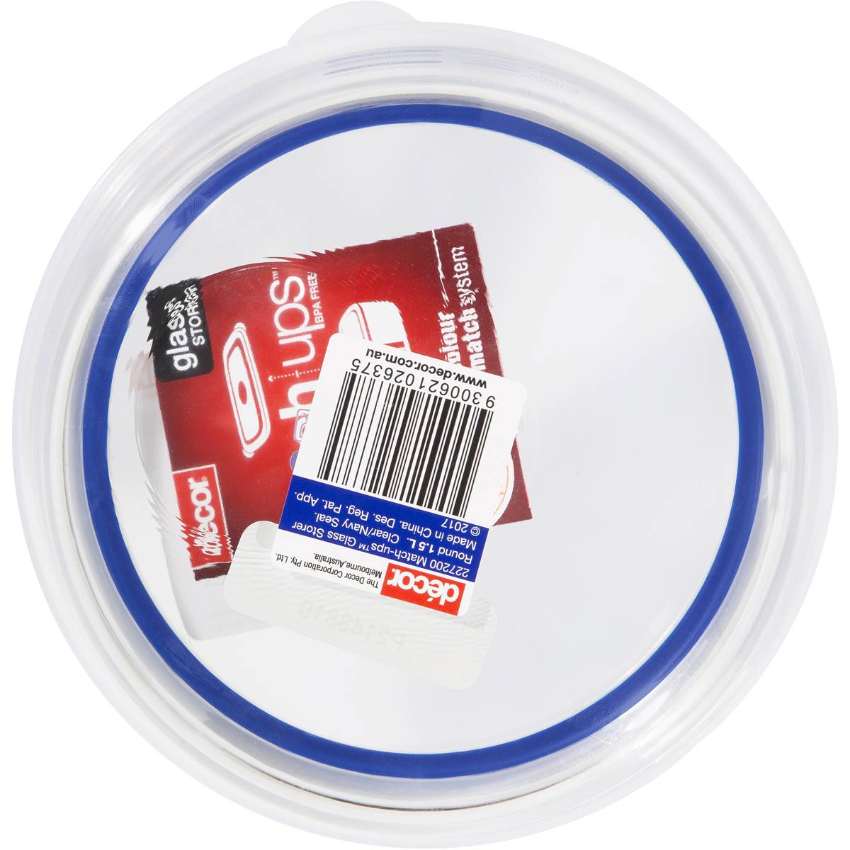 Decor Matchups Glass Round 1.5l Woolworths