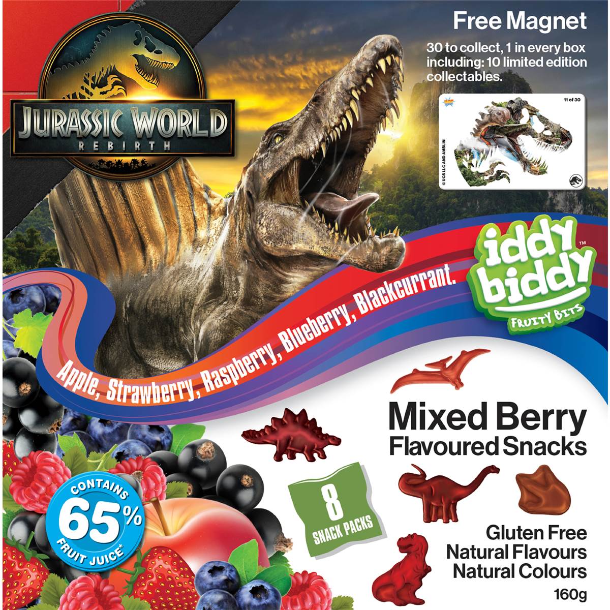 Iddy Biddy Fruit Snacks Mixed Berry 20g X8 Pack Woolworths