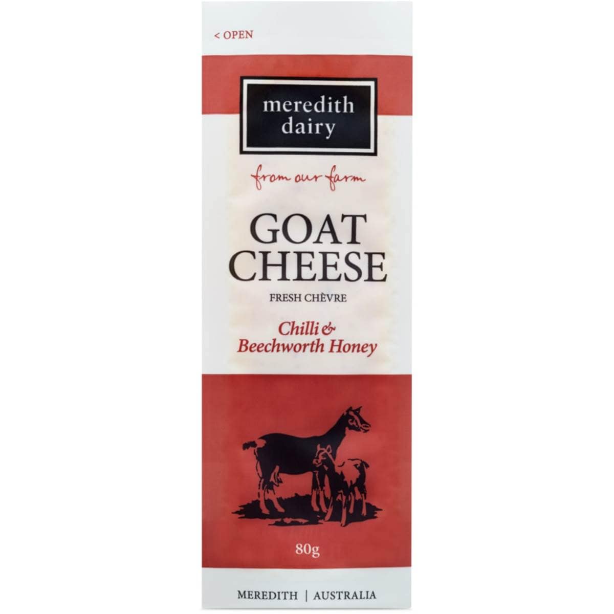 Meredith Dairy Goat Cheese Chilli And Honey 80g Woolworths