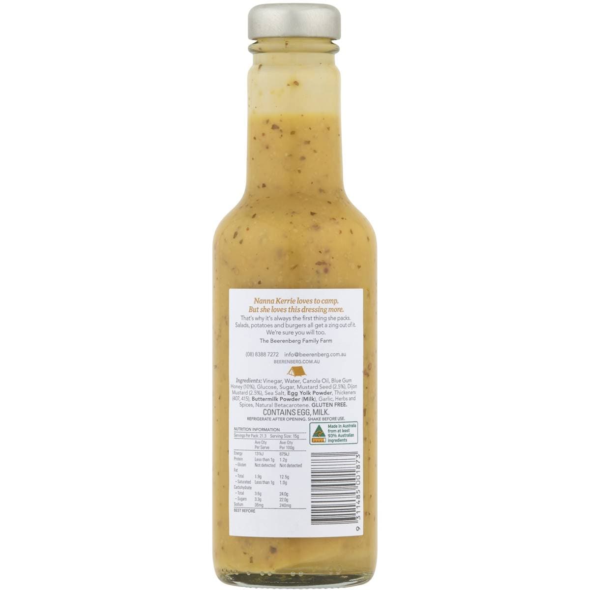 Beerenberg Honey Mustard Dressing 300ml Woolworths