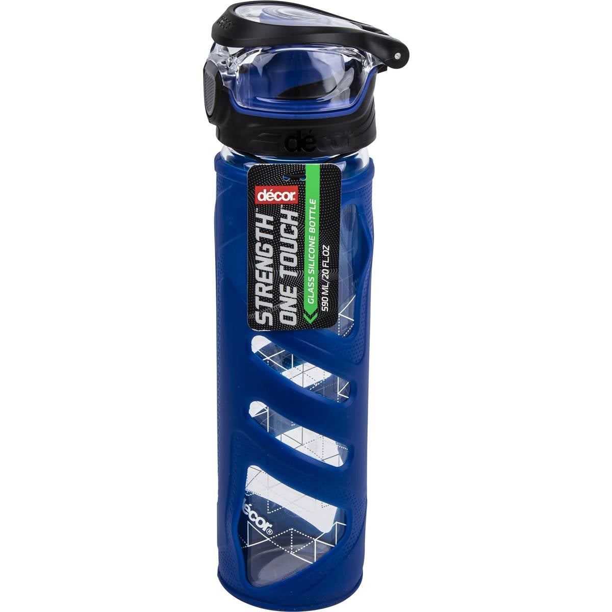 Decor Glass Silicone Bottle 590ml Assorted Each Woolworths