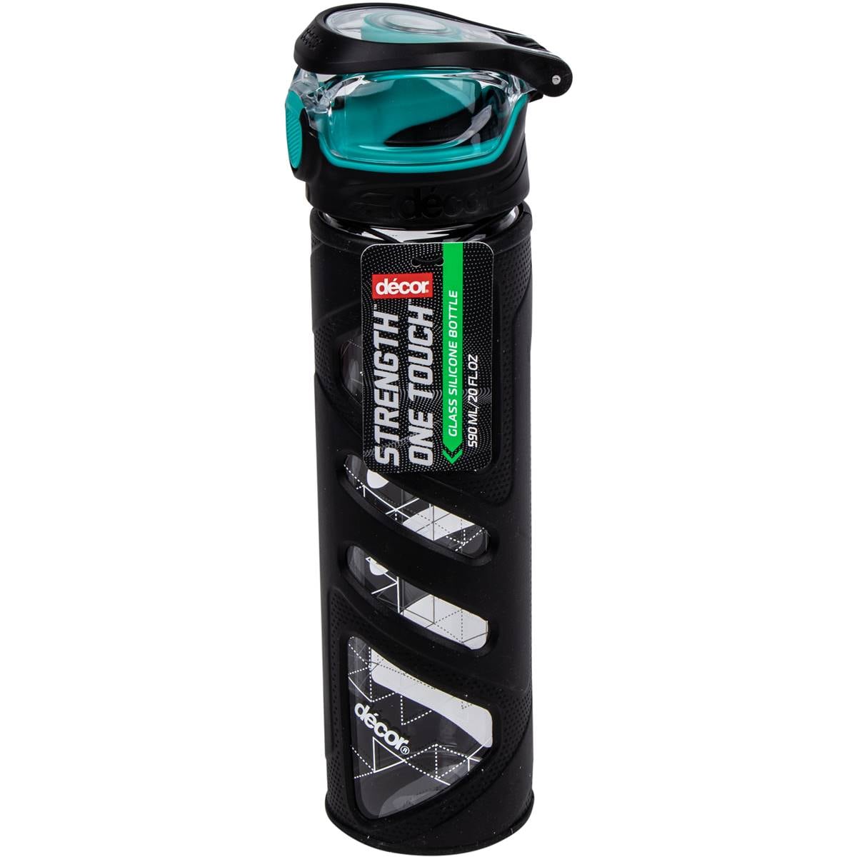 Decor Glass Silicone Bottle 590ml Assorted each Woolworths