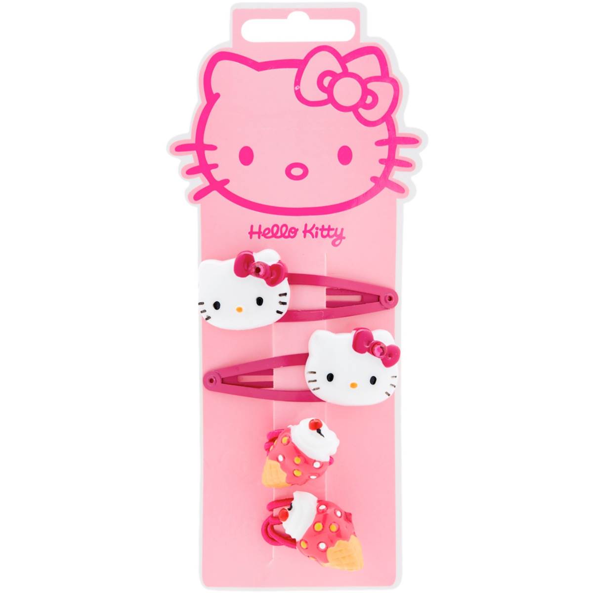 Hello Kitty 3d Hair Clips 4 Pack | Woolworths