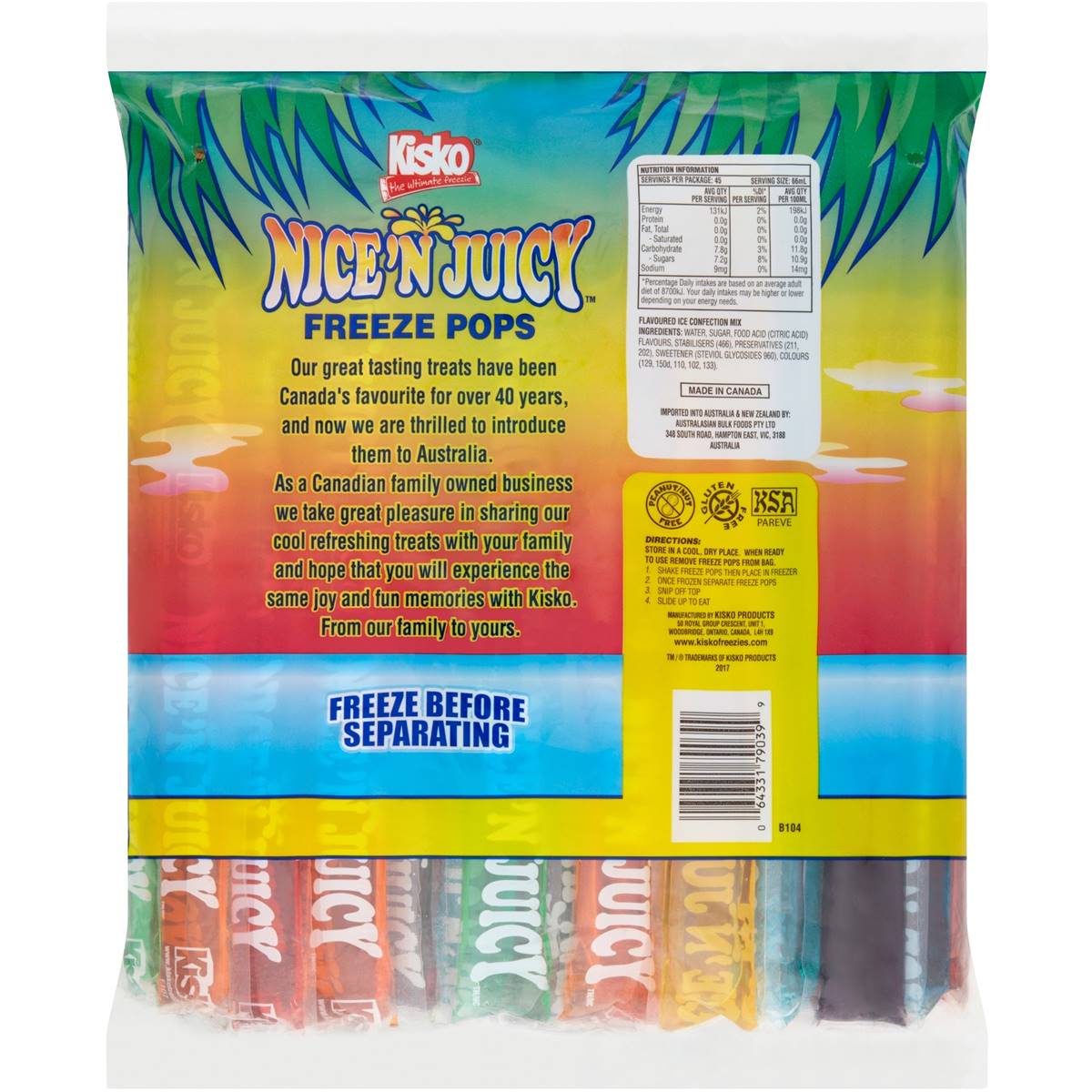 kisko giant freeze pops kisko giant freeze pops