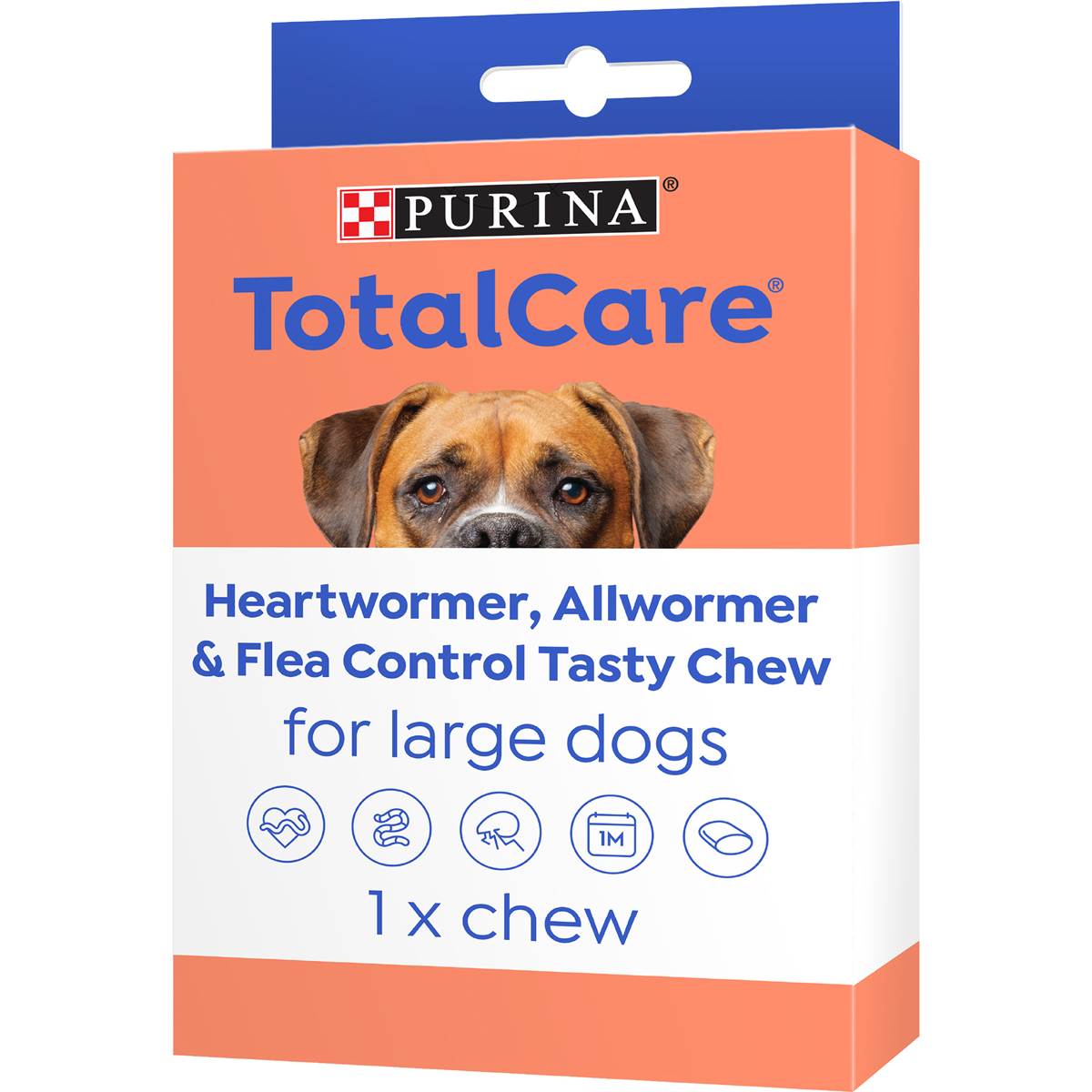 Total Care Heartwormer Allwormer Flea Control Chew For Large Dog