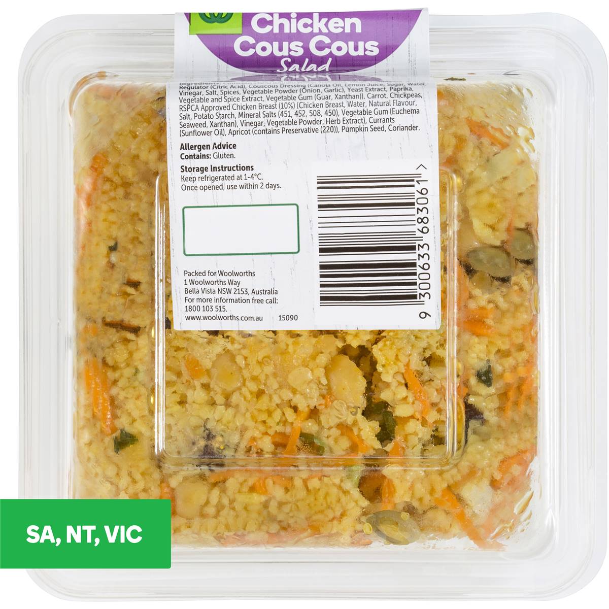 Woolworths Chicken Couscous Salad 250g Woolworths