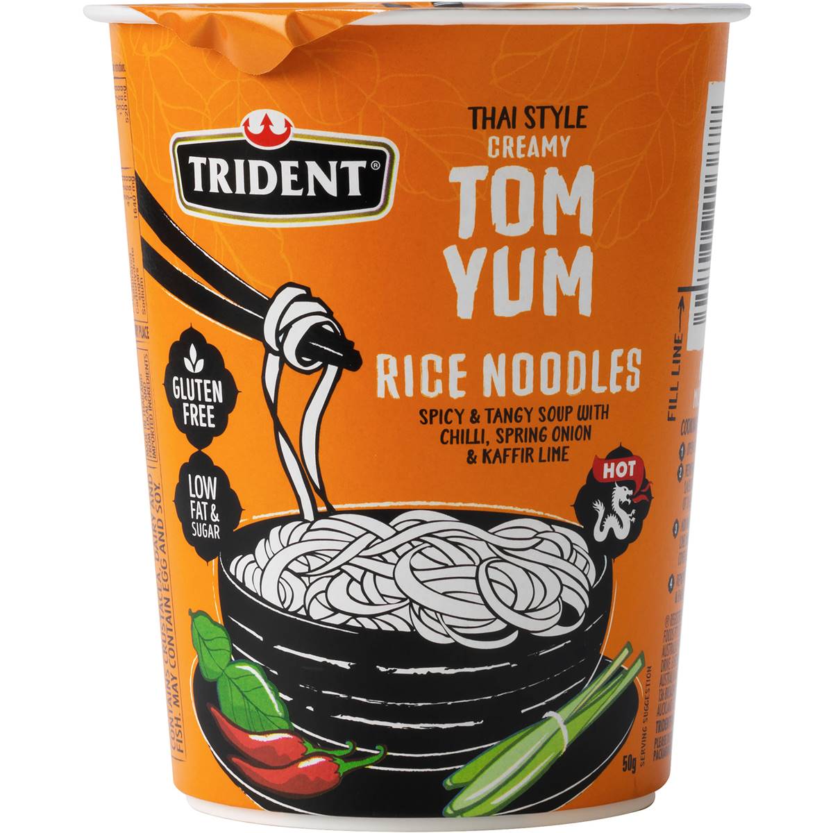 Trident Tom Yum Rice Noodles 50g Woolworths