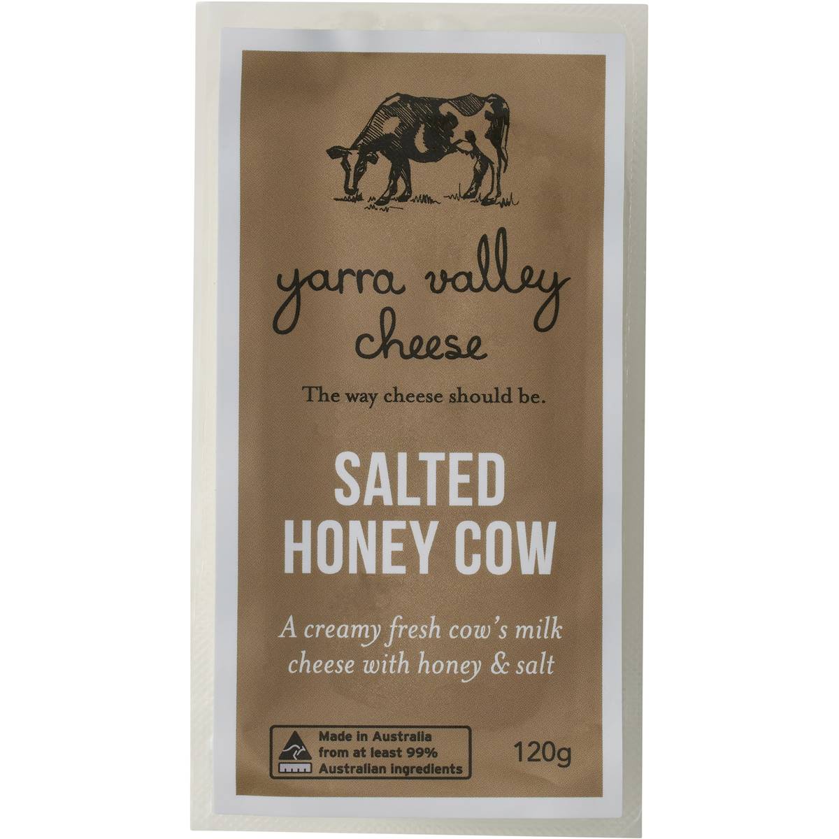 Yarra Valley Cheese Salted Honey Cow 120g Woolworths