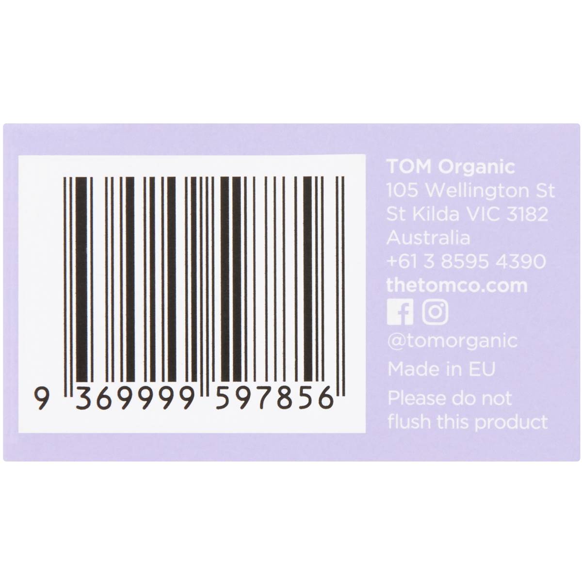 Tom Organic Super Tampons 2x8 Pack Woolworths