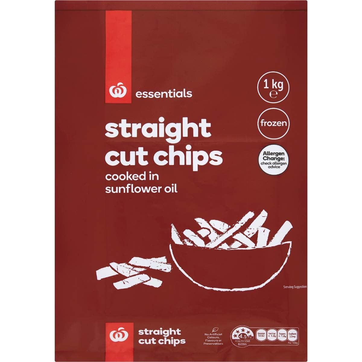 Essentials Straight Cut Chips 1kg
