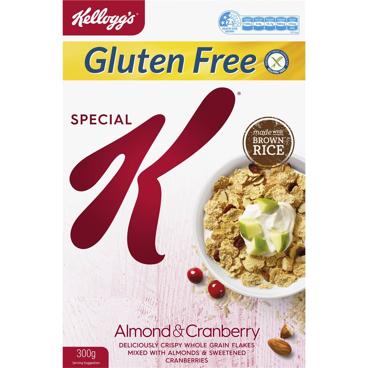 Kellogg's Special K Almond & Cranberry Gluten Free Breakfast Cereal