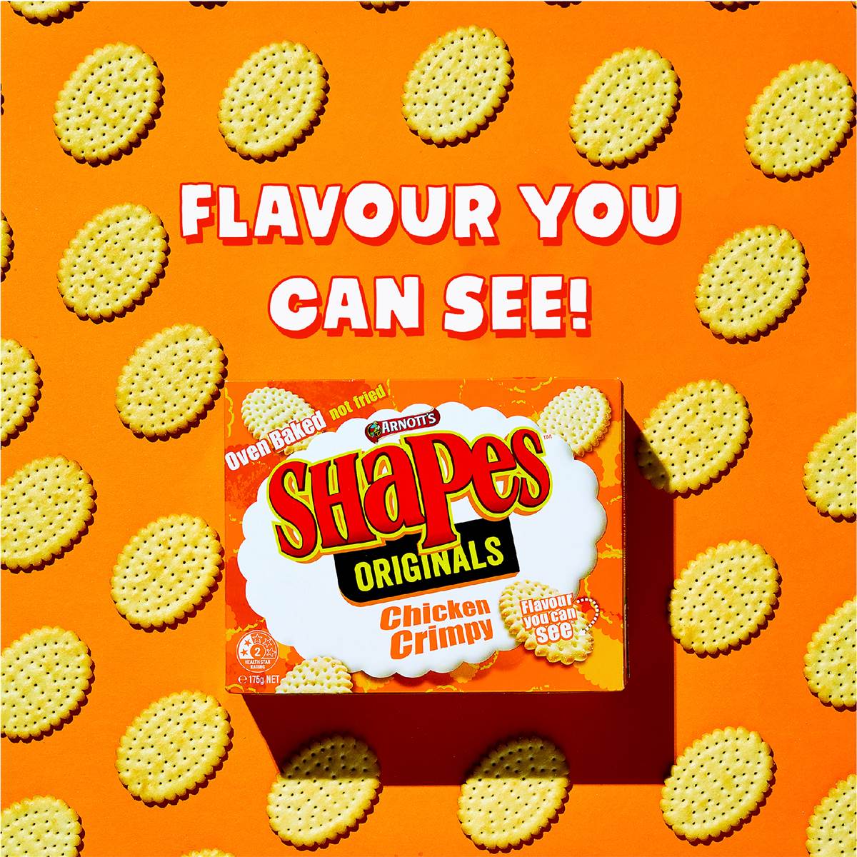 Arnott's Shapes Multipack Crackers Mini Chicken Crimpy 8 Pack Woolworths