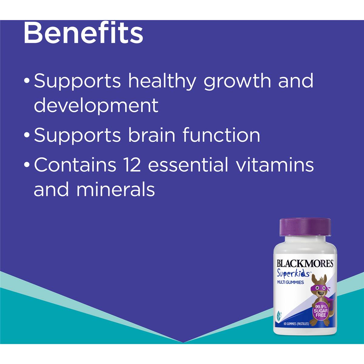 Blackmores Superkids Multivitamin Kids Health Gummies 60 Pack Woolworths