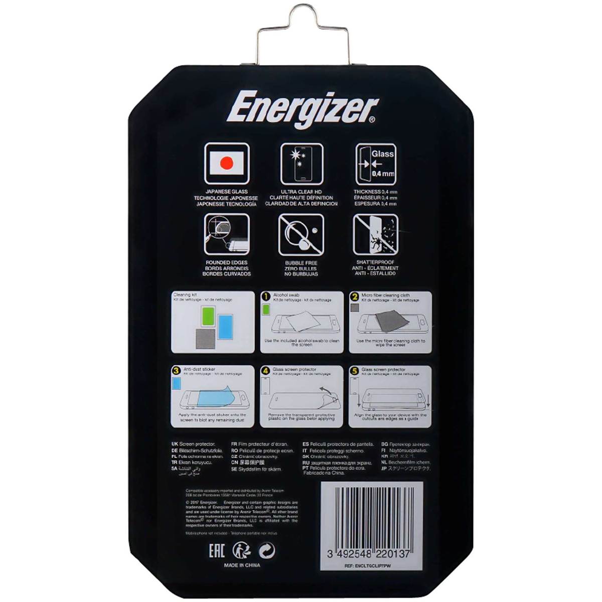 Energizer Classic Screen Protector Iphone 6 Plus /7 Plus /8 Plus each