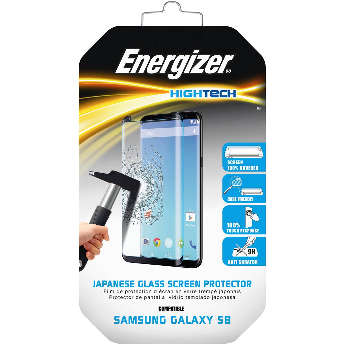 Energizer High Tech Screen Protector Samsung S8 Each Woolworths
