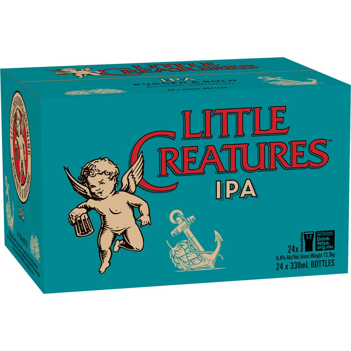 Little Creatures Indian Pale Ale Bottles 330ml X 24 Case Woolworths