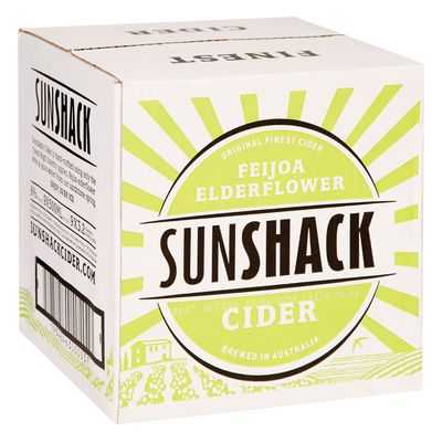 Sunshack Feijoa & Elderflower Cider Bottles