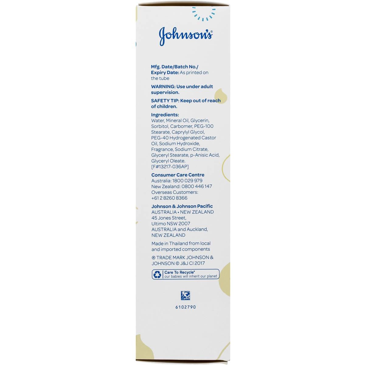 Johnson's Sensitive Baby Lotion 200ml Woolworths