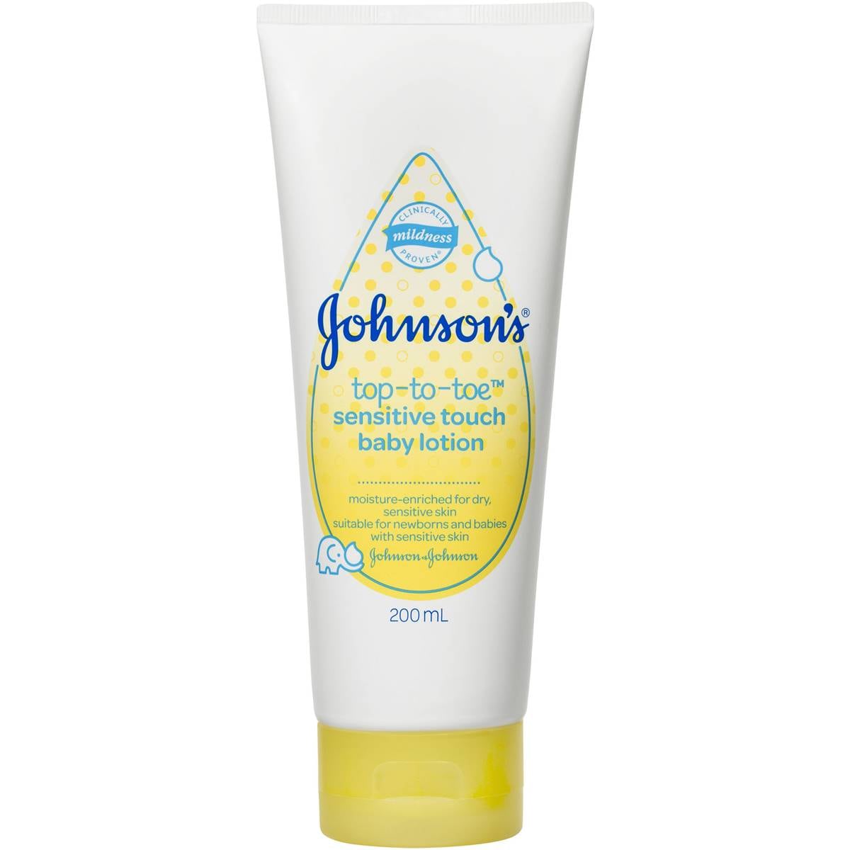 Johnson's Sensitive Baby Lotion 200ml Woolworths