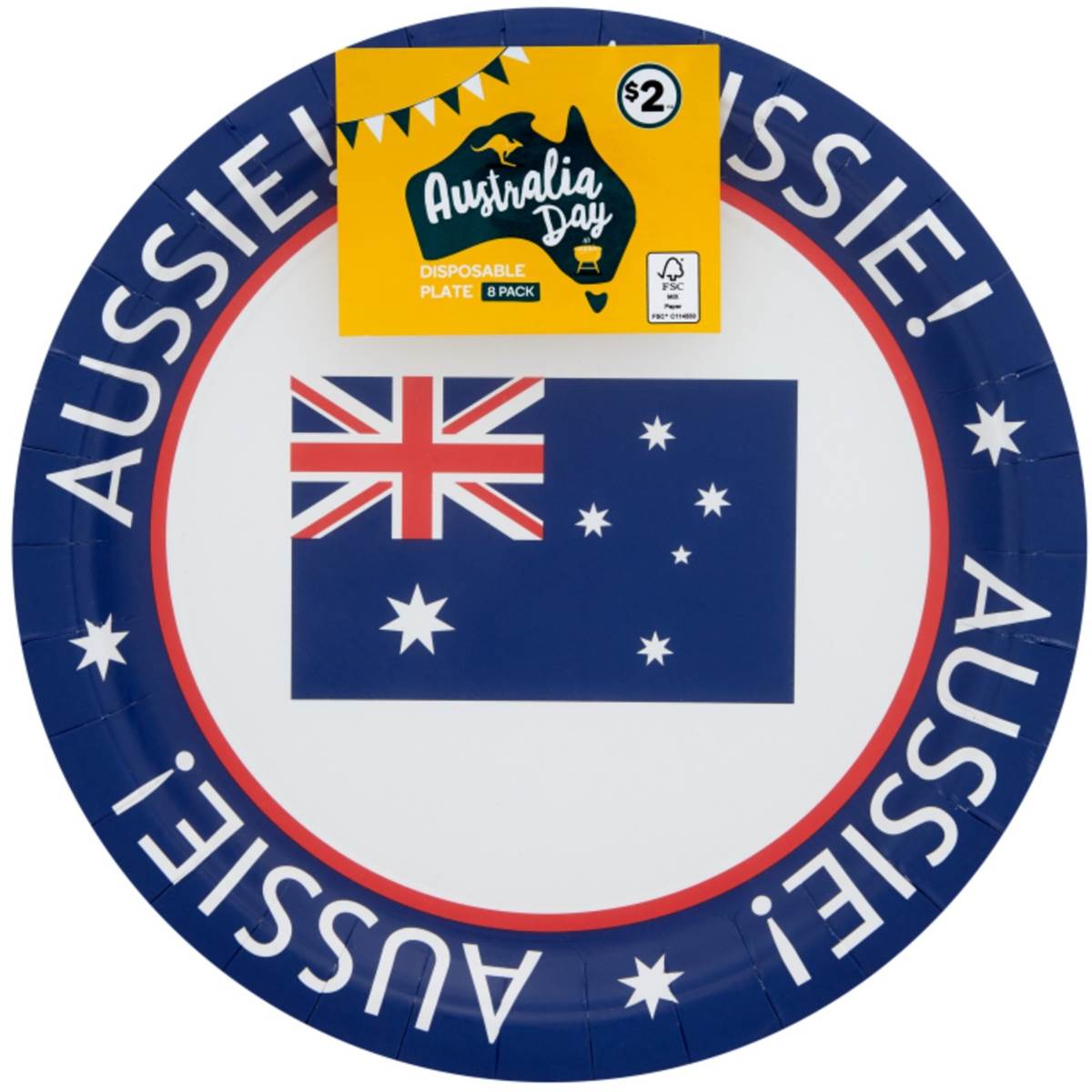 Australia Day Disposable Plates 8 Pack | Woolworths