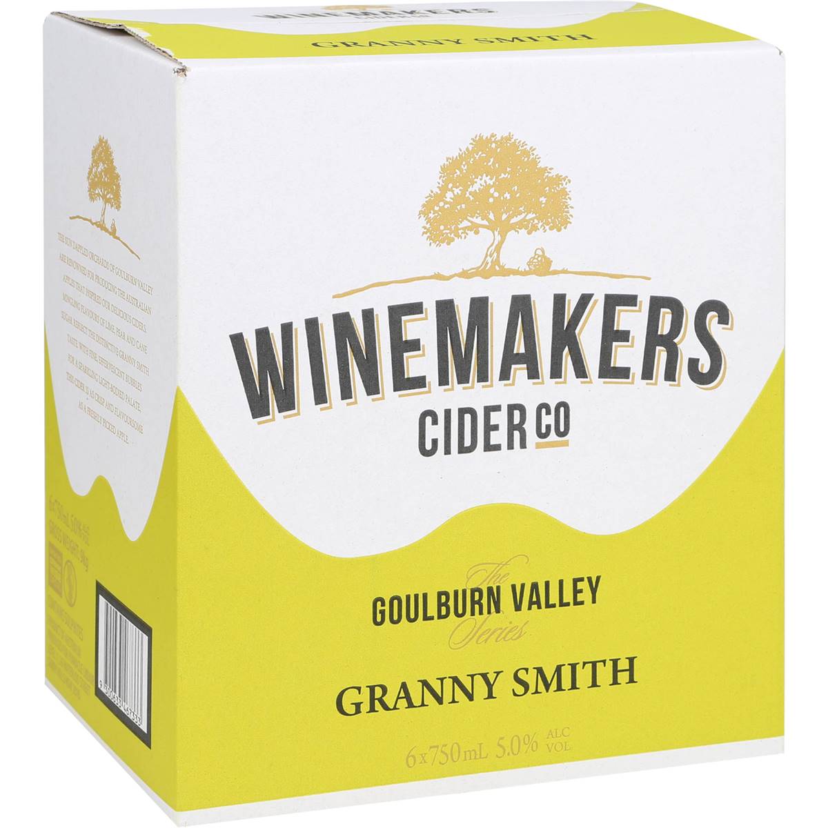 Winemakers Cider Co. Apple Cider Sparkling Granny Smith Bottles 6x750ml