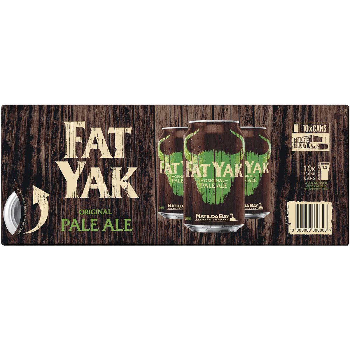 Matilda Bay Fat Yak Pale Ale Cans 330ml X 10 Pack Woolworths