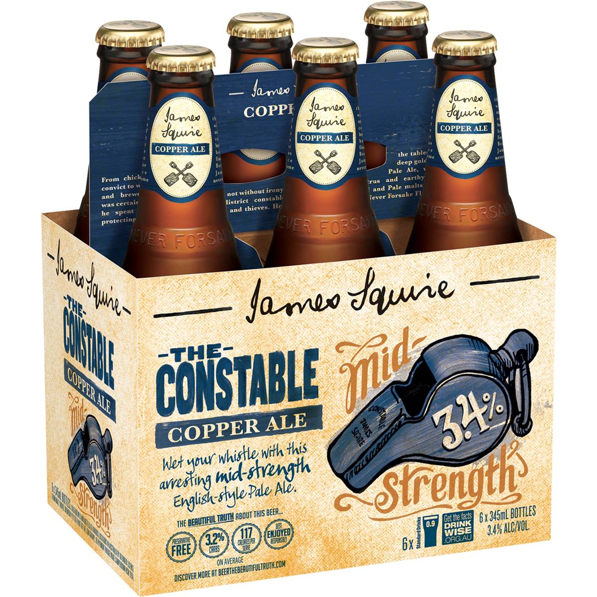 James Squire Copper Ale Bottles
