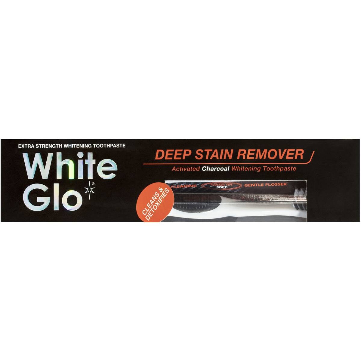 White Glo Charcoal Toothpaste Deep Stain Remover 150g Woolworths