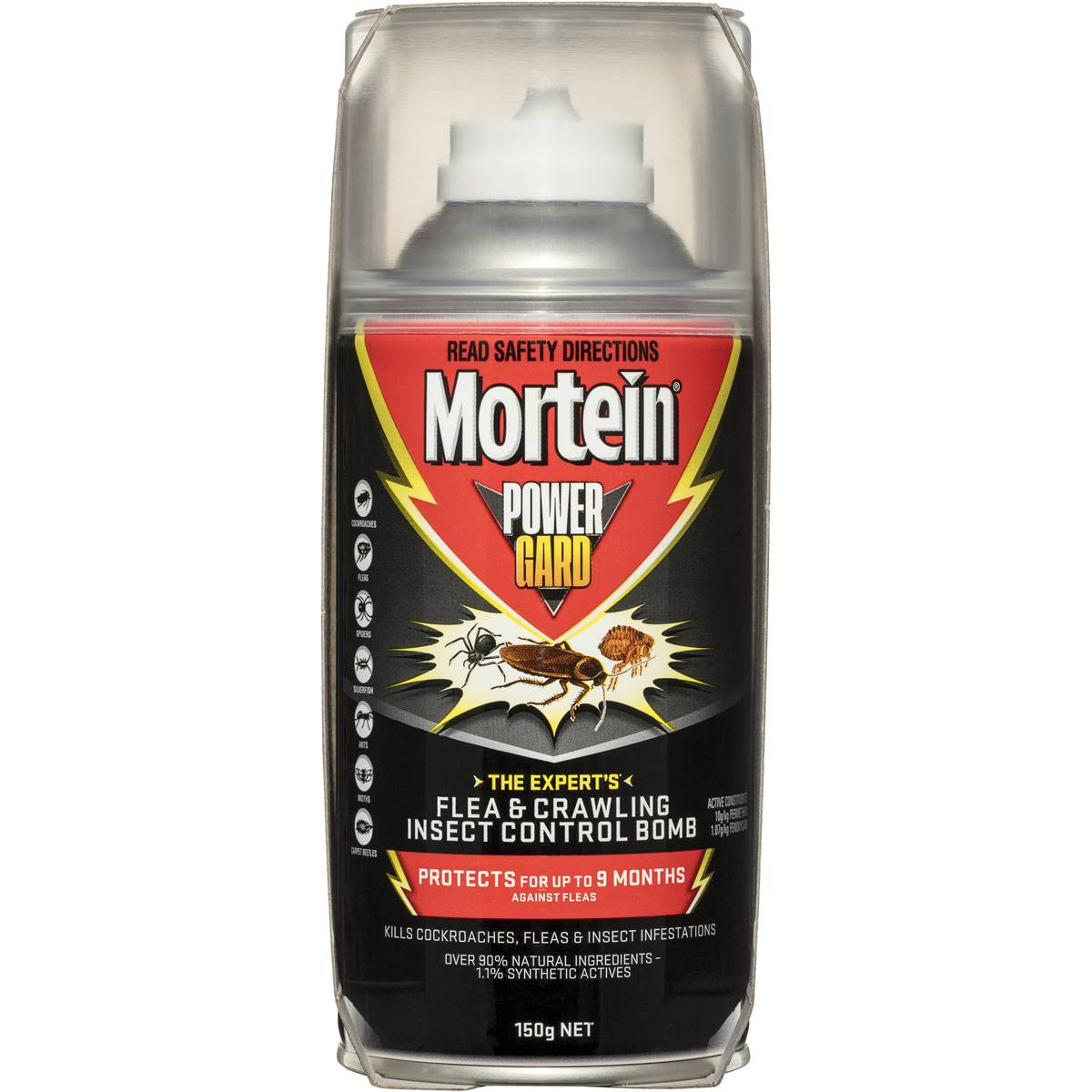 Mortein Powergard Flea & Crawling Insect Control Bomb 150g | Woolworths