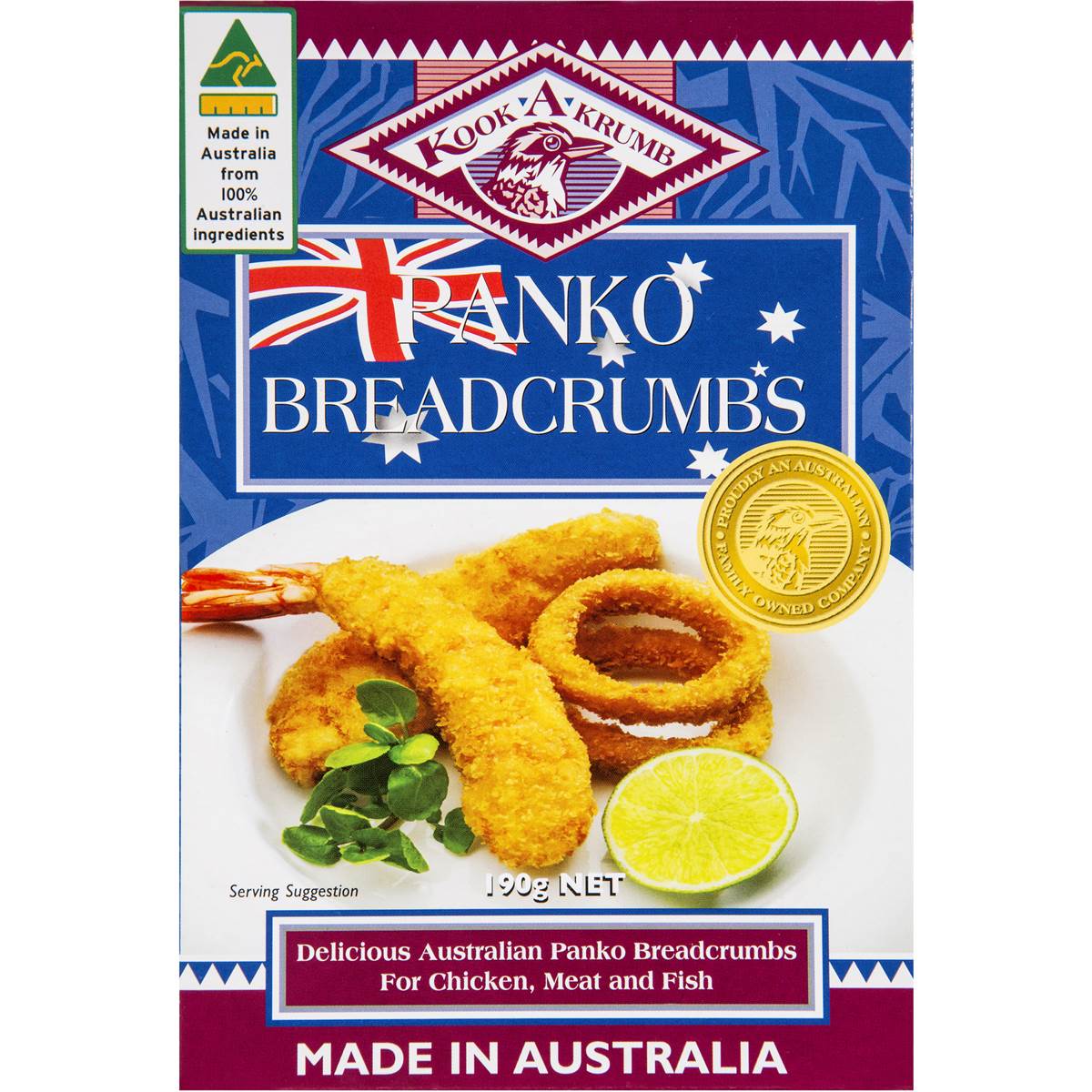 Kook A Krumb Panko Breadcrumbs 190g Woolworths