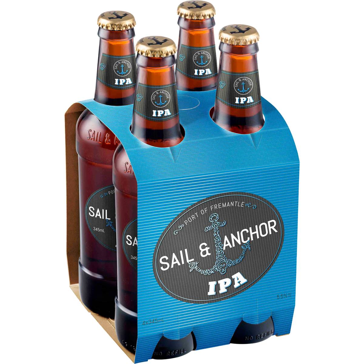 Sail & Anchor Indian Pale Ale Bottles 4x345ml Pack Woolworths
