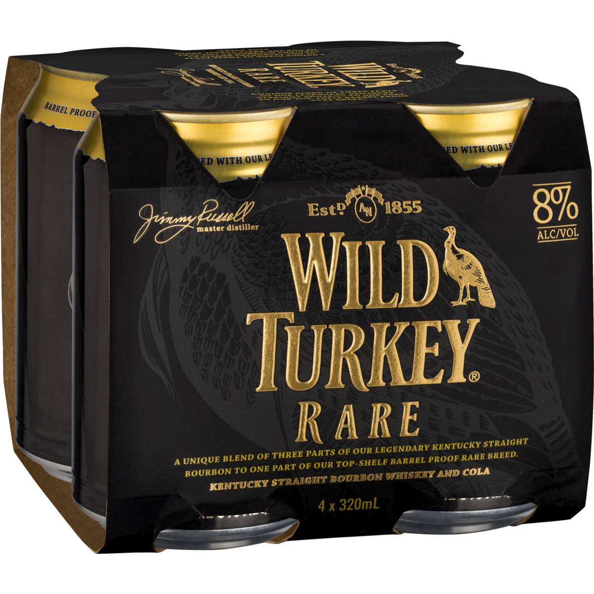 Wild Turkey Bourbon Rare & Cola Can