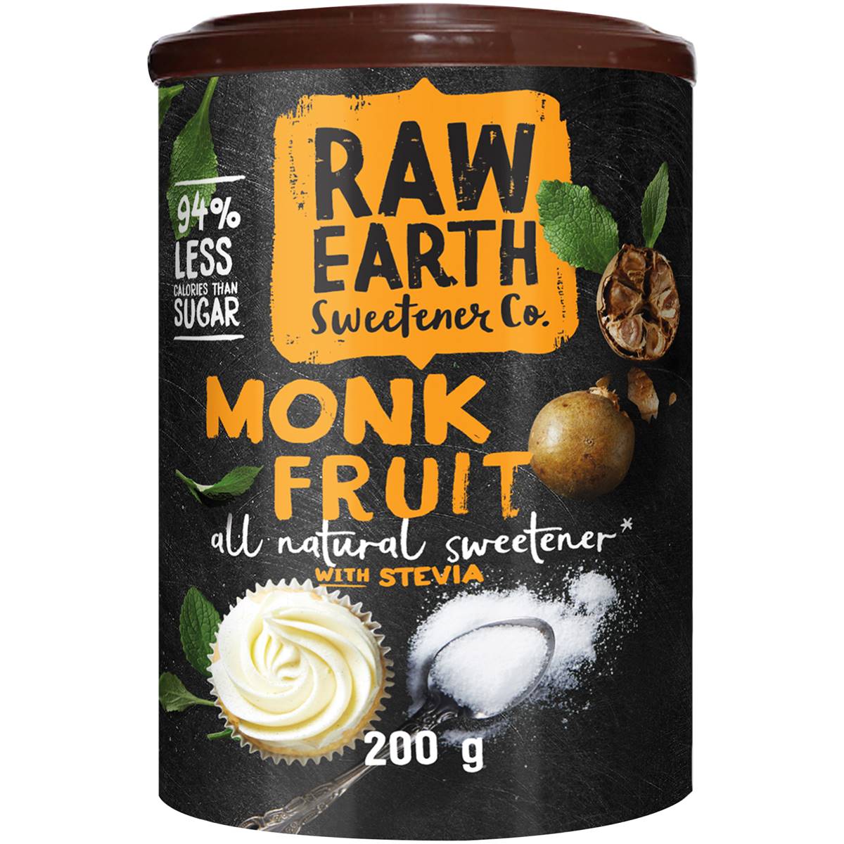 Raw Earth Sweetener Co Natural Stevia & Monk Fruit 200g | Woolworths