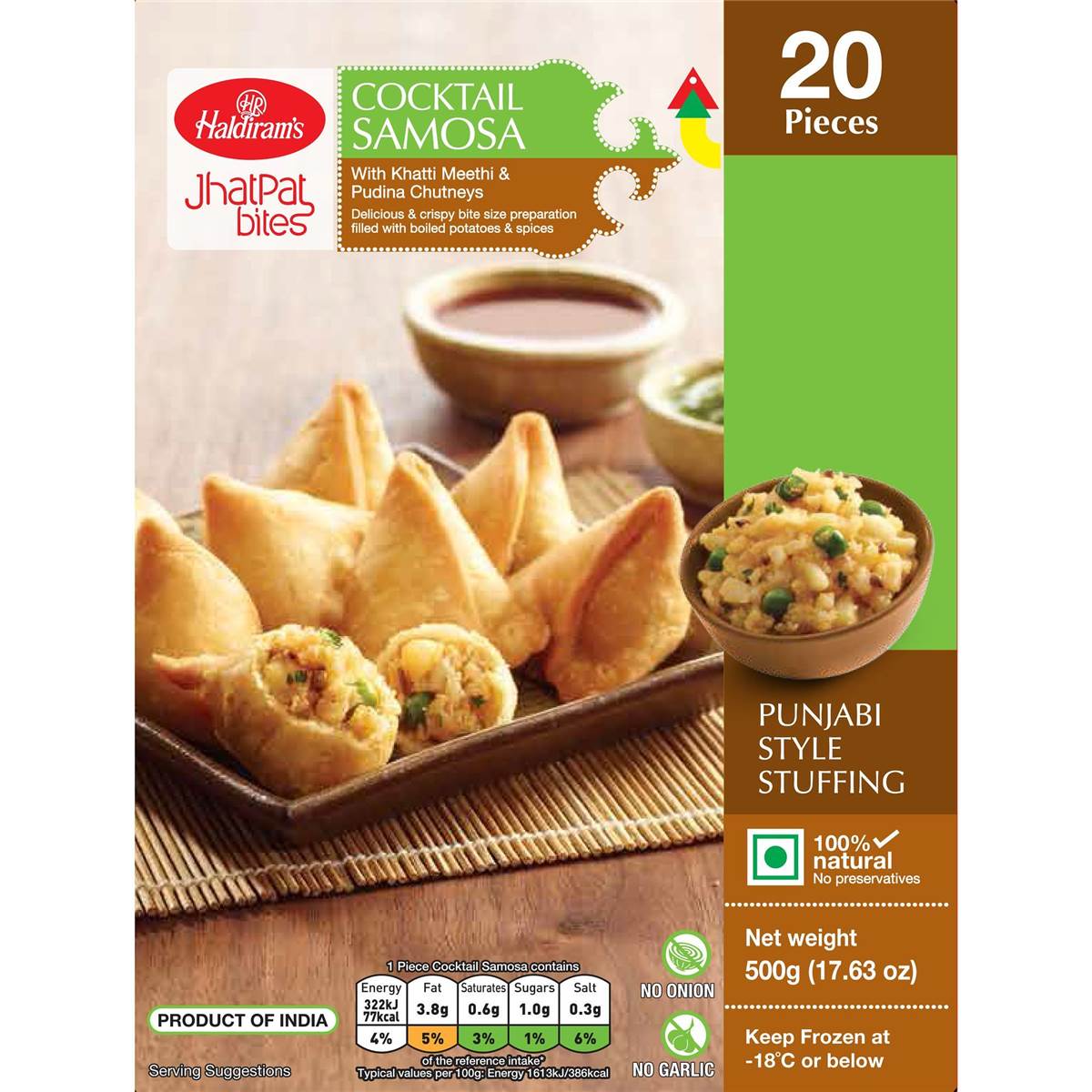 Haldiram's Cocktail Samosa 20pk 500g Woolworths